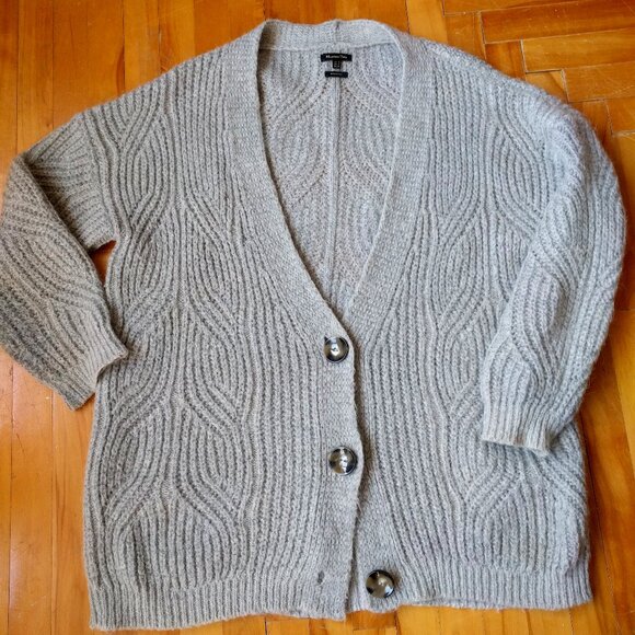 Massimo Dutti Sweaters - Massimo Dutti Beautifully Knitted Gray Cardigan